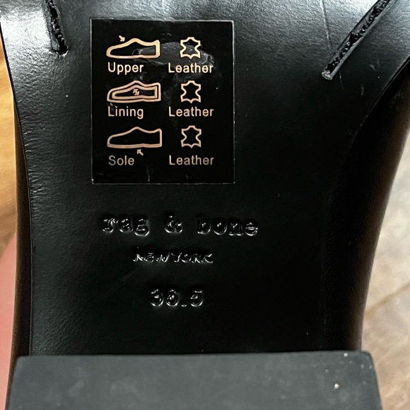 Rag & Bone Walker leather Black Ankle Boot - Picture 4 of 4